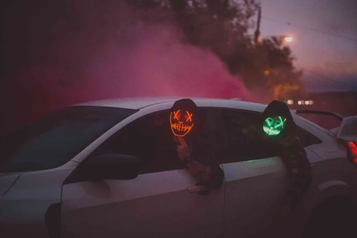 Car into a Mobile Haunted House for Halloween